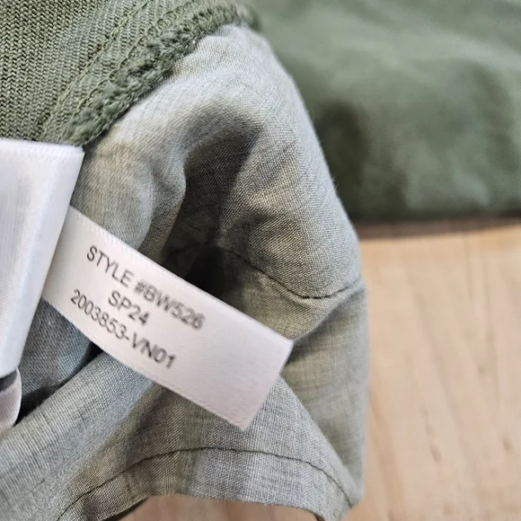 J.Crew Oarsman Military Camp Pant Cargo Pocket Twill Sz 28 Buckle Sides Olive - Picture 5 of 11